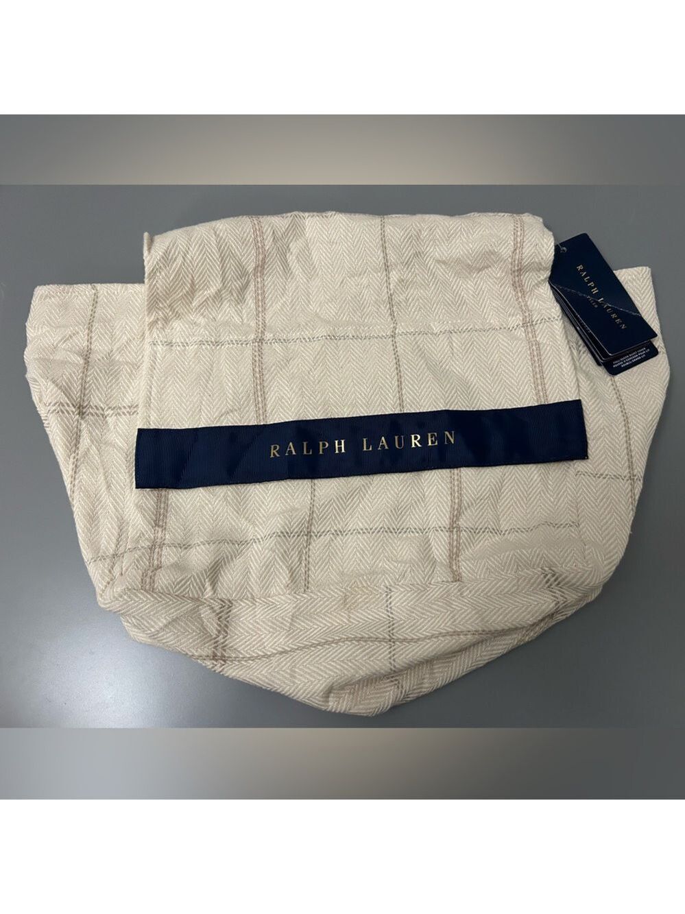 Ralph Lauren Sand Textured Bag NWT